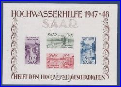COLONIES FRANCAISES SARRE Bloc N° 2 MNH neuf, adhérences, B/TB 1948