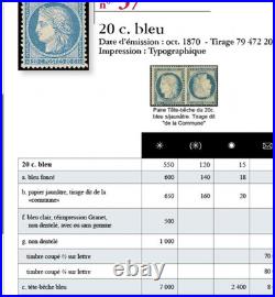 COTE 600 E / SUP No37a NEUF QUASI LUXE MNH / SIGNE / 20C CERES