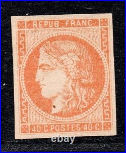 COTE 800E / No48 NEUF / 40C BORDEAUX / SIGNE / SANS DEFAUT