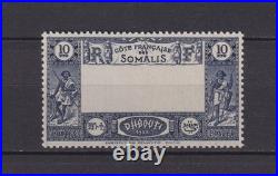 COTE DES SOMALIS. N° 168 a. 10 F CENTRE OMIS. NEUF. SUPERBE