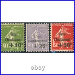 Caisse Amortissement N°275 À 277 Timbres De France Neufs Année 1930 Cote 675
