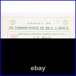 Carnet Ancien N°1011b-c37 Timbres De France Neufs Type Muller Cote 340 Rare