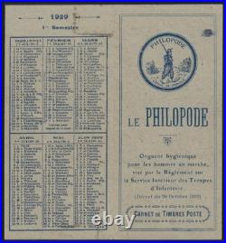 Carnet n°199-CP1, Le Philopode, 4 timbres, format 108x50mm, neuf TB