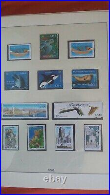 Classeur Lindner timbres neufs et planches Débuts de l' euro Faciale 264,66
