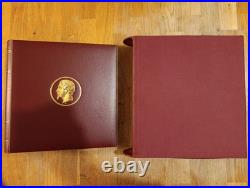 Classeur pour timbre reliure Pega luxe bordeaux Ceres 035S + boitier état super