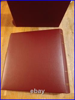 Classeur pour timbre reliure Pega luxe bordeaux Ceres 035S + boitier top état Classeur pour timbre reliure Pega luxe bordeaux Ceres 035S + boitier top état