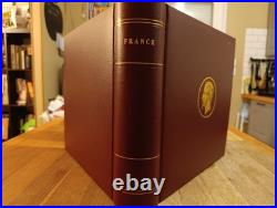 Classeur pour timbre reliure Pega luxe bordeaux Ceres 035S + boitier top état