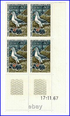 Coin daté du timbre TAAF N° 24 neufs Albatros