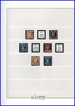 Collection Timbres France 1849-1939 majoritairement oblitérés cote sup 14.500
