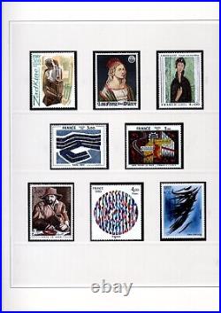 Collection de timbres France neufs 1979/1987 en album et feuilles SAFE DUAL