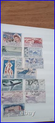 Collection des Colonies Françaises 1200 timbres # 188