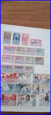 Collection des Colonies Françaises 1200 timbres # 188