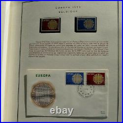 Collection historique des timbres Europa 1966-1969 en album Cérès