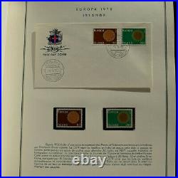 Collection historique des timbres Europa 1966-1969 en album Cérès