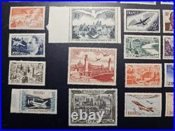 Collection poste aérienne N dont PA 1,2,15 & PM3 signés Calves 14 +6000
