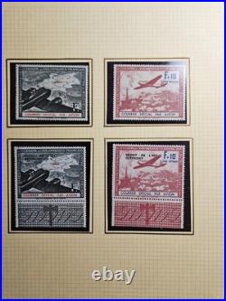 Collection poste aérienne N dont PA 1,2,15 & PM3 signés Calves 14 +6000