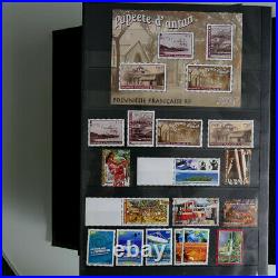 Collection timbres Polynésie Française 2001-2010 neufs complet, SUP
