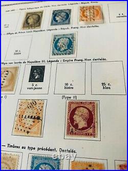 Collection timbres de France 1849-1964 Neufs/obl dt n°5,18,44 s/lettres, 154, ++