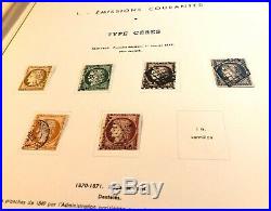 Collection timbres de France 1849 à 1945 dt n°1à6, 33, caisses, orphelins, PEXIP