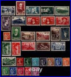 Déstockage L'ANNÉE 1937 sauf Pexip, Neufs = Cote 598 /Lot Timbres France