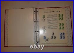 Documents Philatéliques Officiels de la Poste 1985à 1989, bon état, 5 albums