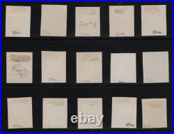 Émission des Régents avec Teinte de fond, 15 des 19 valeurs TTB Signés Brun