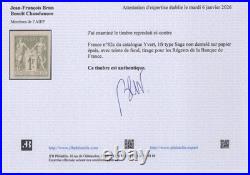 Émission des Régents avec Teinte de fond, 15 des 19 valeurs TTB Signés Brun