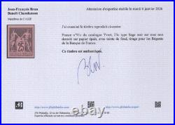 Émission des Régents avec Teinte de fond, 15 des 19 valeurs TTB Signés Brun