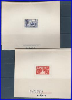 Épreuve de luxe timbre France art et pensée chômeurs 1935 num 307/08