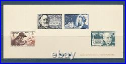 Épreuve de luxe timbre France collective inventeurs 1956 num 1055/58