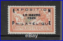 Exposition Philatélique du Havre, N° 257A, signé Brun
