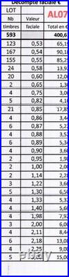FACIALE / LOT DE TIMBRES NEUFS FACIALE EN (2002-2010) Valeur faciale 400