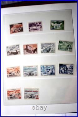 FIDES, 1956, neuf, oblitéré, non dentelé et 7 FDC + 3 feuilles