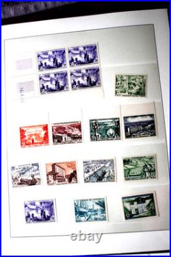 FIDES, 1956, neuf, oblitéré, non dentelé et 7 FDC + 3 feuilles
