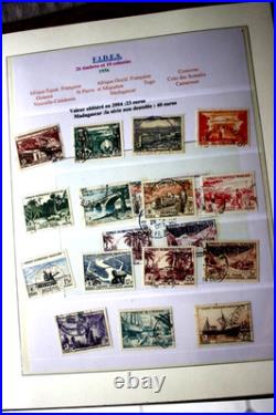 FIDES, 1956, neuf, oblitéré, non dentelé et 7 FDC + 3 feuilles
