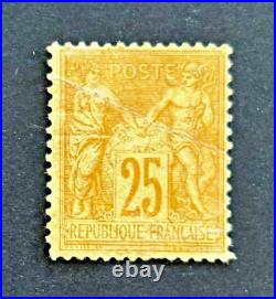 FRANCE 1879 TYPE SAGE N° 92a NEUF B C T B E V/détails COTE 1200