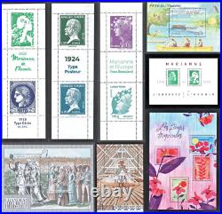 FRANCE- ANNEE 2024 Complète 104 Timbres NEUFS du N° 5739 au 58. LUXE MNH