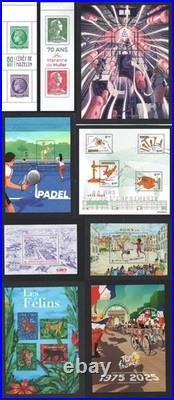 FRANCE- ANNEE 2025 Complète 108 Timbres NEUFS du N° 5838 au 59. LUXE MNH