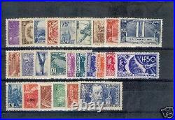 FRANCE ANNEE COMPLETE 1936 N° 309 333, 25 TIMBRES NEUFS xx LUXE VALEUR 1344