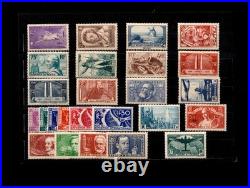 FRANCE ANNEE COMPLETE 1936 / n° 309/333 sauf 325A /MNH/ 321 signé BRUN / TTBE
