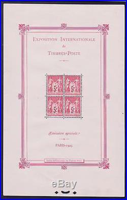 FRANCE BF 1 EXPOSITION PARIS 1925 NEUF xx TTB VALEUR 5500