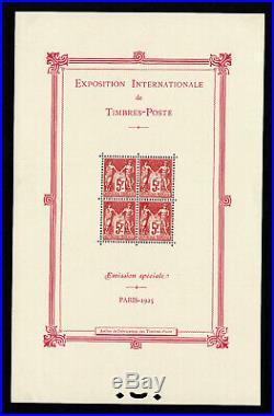 FRANCE BLOC FEUILLET YVERT N° 1 EXPOSITION PARIS 1925 NEUF xx TTB V883