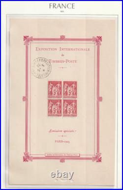 FRANCE! BLOC FEUILLET de Timbres NEUFS de 1925 n°1 Expo. De Paris