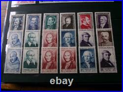FRANCE COLLECTION DE TIMBRES NEUFS ET OBLITERES 1900 a TAXES. COTE MINI 1000