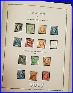 FRANCE COLLECTION TIMBRES NEUFS/OBLIT 1848-1981 sur pages pré-imprimées MOC