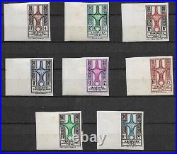 FRANCE EX-COLONIE 1949 GHADAMES N°1 à 8 et PA1-2 NEUFS AVEC CHARNIERE REF 89-2