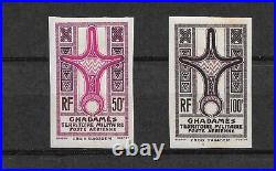 FRANCE EX-COLONIE 1949 GHADAMES N°1 à 8 et PA1-2 NEUFS AVEC CHARNIERE REF 89-2