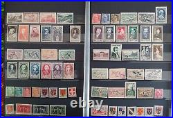 FRANCE IMPORTANTE COLLECTION de TIMBRES NEUFS de 1945 à 1971 17 scans (F3)