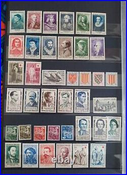FRANCE IMPORTANTE COLLECTION de TIMBRES NEUFS de 1945 à 1971 17 scans (F3)