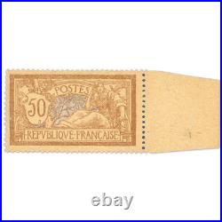 FRANCE N° 120d TYPE MERSON 50c BRUN ET GRIS, TIMBRE NEUF SIGNÉ ROUMET 1900